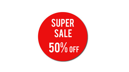 Super Sale and special offer. 50% off
