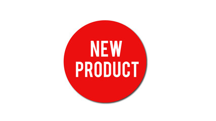 New product label tag illustration 