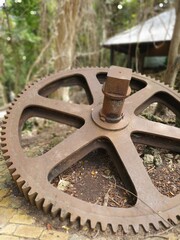 old rusty wheel
