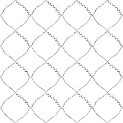 Seamless pattern abstract doodle lines, traditional geometric damask ornament white black background. Can be used for Gift wrap, fabrics, wallpapers scandinavian style Nursery decor. Vector