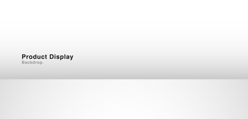 Obraz premium White rectangle blank room display or empty pedestal display on white clear background with minimalist style. blank stand for showing products. Suitable for showcase, exhibition, and backdrop product.