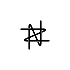 initial letter N and Z, NZ, ZN logo, monogram line art style design template
