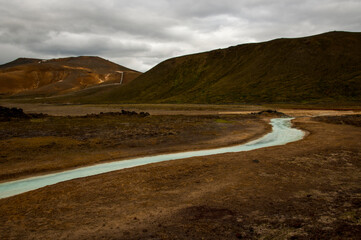 surreal landscape volcano terrain