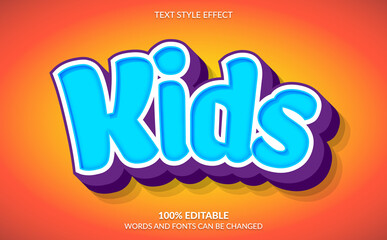 Obraz premium Editable Text Effect, Kids Text Style