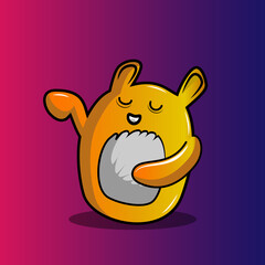 Cute cartoon character of a rabbit