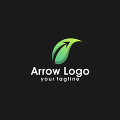 Arrow logo template. Abstract business logo icon design template