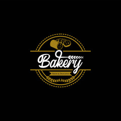 Vintage Retro Bakery Logo Badges And Labels Stock Vector