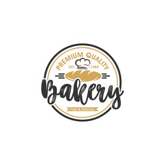 Vintage Retro Bakery Logo Badges And Labels Stock Vector