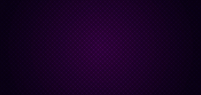 Abstract geometric squares pattern design with lines grid on dark purple background and texture