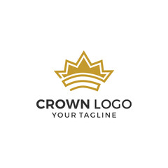 Crown Logo Design Vector Template