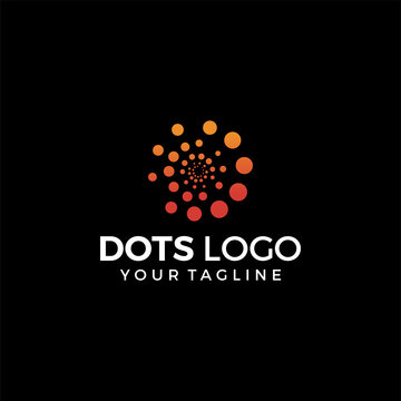 creative dot technology logo vector