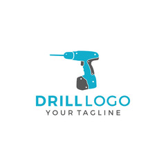 Abstract Drill Logo Sign Vector Template