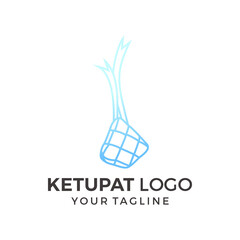 Ketupat logo icon flat design vector template