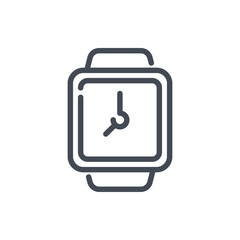 Smart Watch line icon. Wrist Watch vector outline sign.