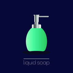 liquid soap bottle realistic vector design antibacterial
