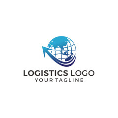 Logistic company vector logo. Arrow icon. Delivery icon. Arrow icon. Arrow vector. Delivery service logo. Web, Digital, Speed, Marketing, Network icon.