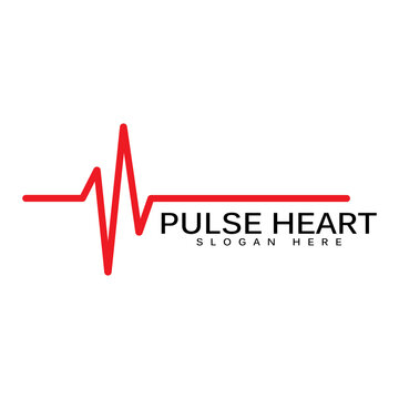 Art design health medical heartbeat pulse vector