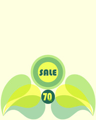 eco spring summer sales poster banner