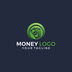 fast money logo combination. Fast pay symbol or icon. Unique cash and digital logotype design template.