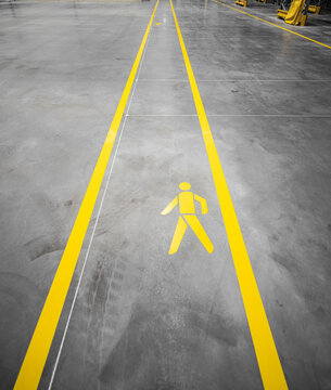 Linie bezpieczeństwa - Miejsce pracy - Oznakowanie