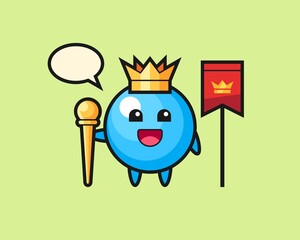 Gum ball cartoon as a king