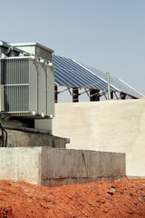 Meter box in solar photovoltaic area