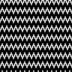 Classic vintage seamless pattern with zigzag chevron triangles scandinavian style. black on White background. Can be used for greeting card design, Gift wrap, fabrics, wallpapers. Vector