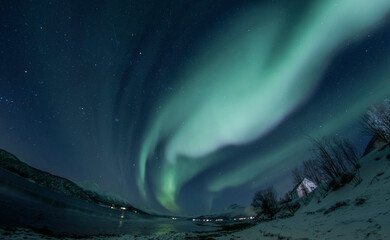 Northern lights near Tromso, Norway