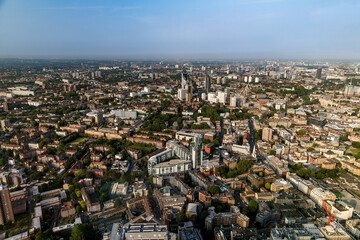 panorama of London from The Shard looking south-west towards Elephant & Castle
