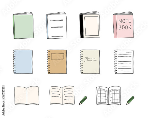 手書きのノートのイラストのセット 鉛筆 勉強 おしゃれ Wall Mural Yugoro 手書きのノートのイラストのセット 鉛筆 勉強 おしゃれ Wall Mural Yugoro