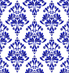 Obraz premium decorative floral damask pattern