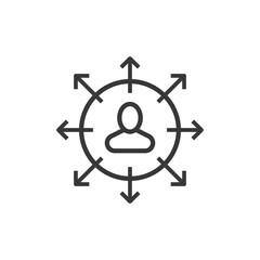 Career way icon. Strategy symbol modern, simple, vector, icon for website design, mobile app, ui. Vector Illustration