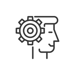 Personal solution icon. Human symbol vector illustration