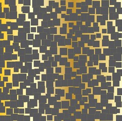 mosaic pattern with squares on golden background