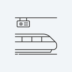 Subway icon. Station symbol modern, simple, vector, icon for website design, mobile app, ui. Vector Illustration
