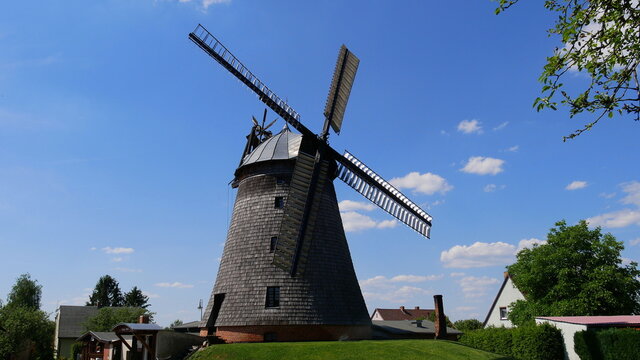 Holl&auml;nderwindm&uuml;hle in Straupitz im Spreewald, Brandenburg