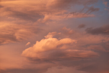 Naklejka na ściany i meble Sunset clouds