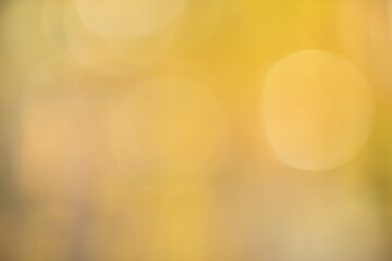 Bright orange blurred bokeh background of autumn foliage.