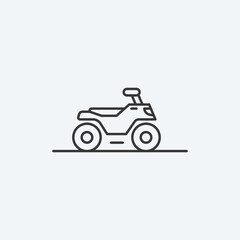 Quad bike icon. ATV symbol modern, simple, vector, icon for website design, mobile app, ui. Vector Illustration 