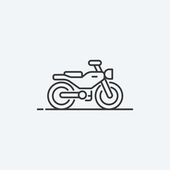 Motorbike icon. Vector Illustration