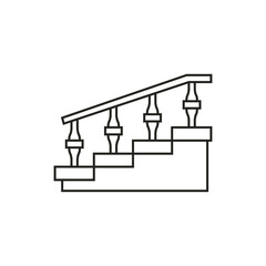 Staircase icon. Vector Illustration