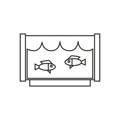 Aquarium icon. Fish symbol modern, simple, vector, icon for website design, mobile app, ui. Vector Illustration