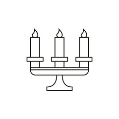 Candle icon. Vector Illustration