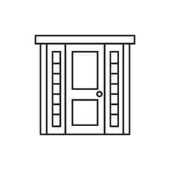 Front door icon. House door symbol modern, simple, vector, icon for website design, mobile app, ui. Vector Illustration