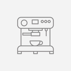 Espresso machine icon. Coffeemaker symbol modern, simple, vector, icon for website design, mobile app, ui. Vector Illustration