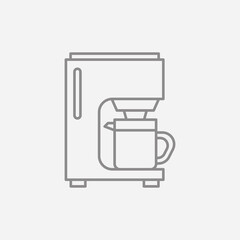 Coffee machine icon. Coffeemaker symbol modern, simple, vector, icon for website design, mobile app, ui. Vector Illustration