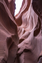 Interior de Antelope Canyon en Estados Unidos
