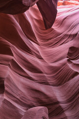Interior de Antelope Canyon en Estados Unidos