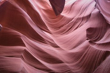 Interior de Antelope Canyon en Estados Unidos