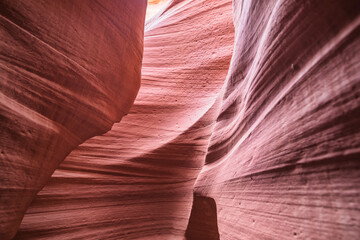 Interior de Antelope Canyon en Estados Unidos